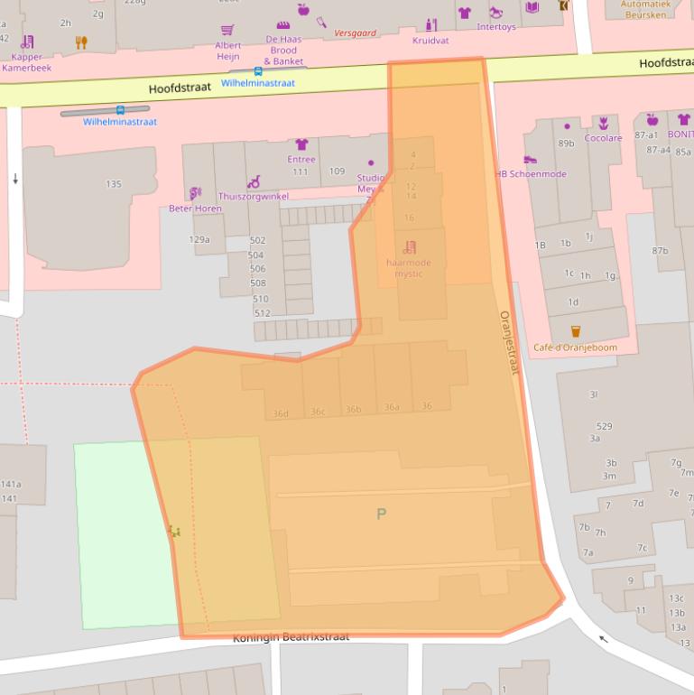 Kaart van postcodegebied 6881SE.