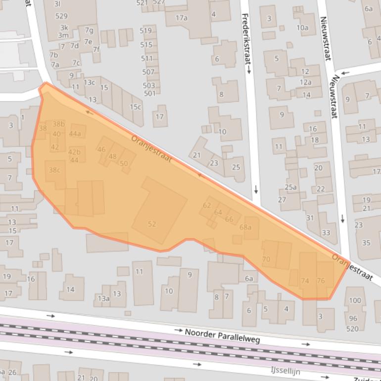 Kaart van postcodegebied 6881SG.