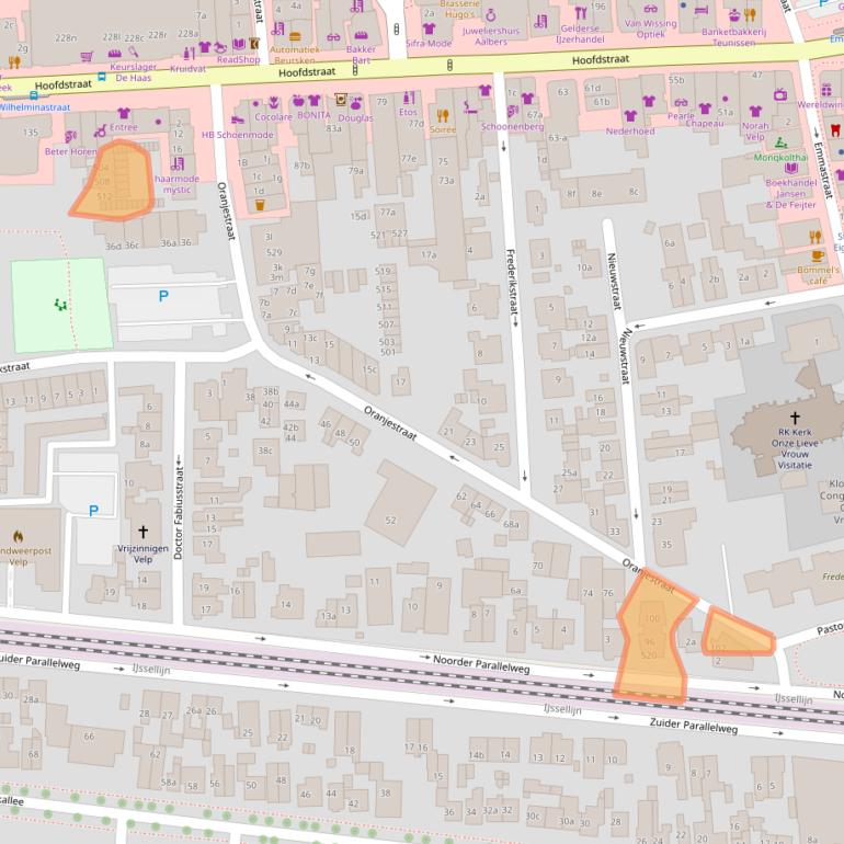 Kaart van postcodegebied 6881SH.