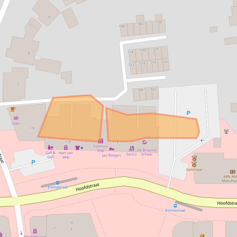 Kaart van postcodegebied 6881TK.