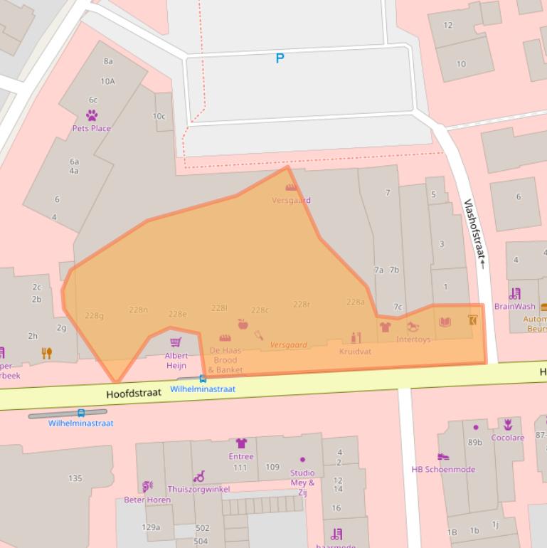 Kaart van postcodegebied 6881TR.