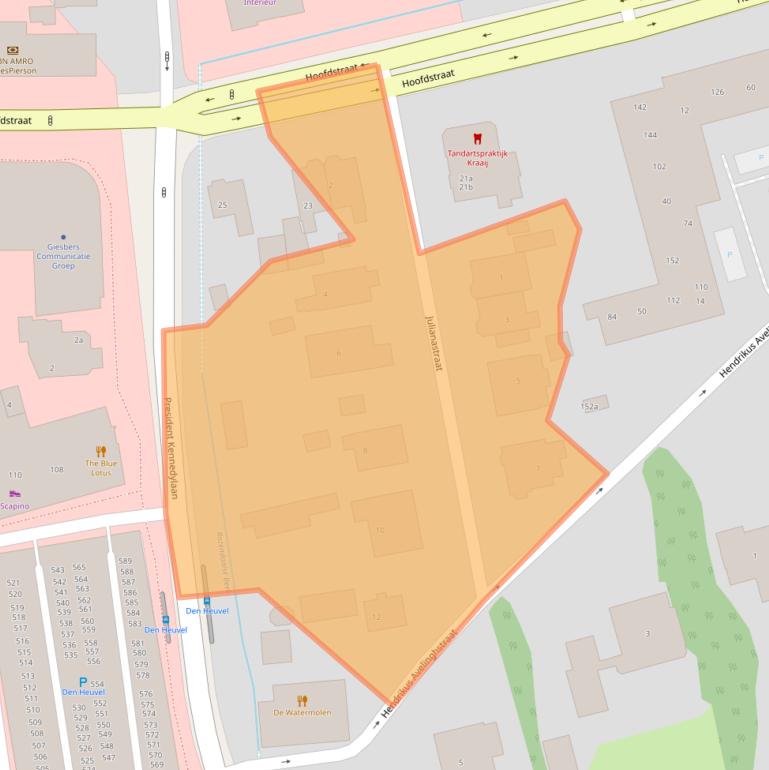 Kaart van postcodegebied 6881VN.