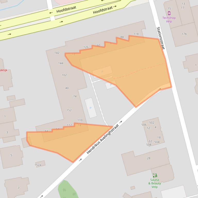 Kaart van postcodegebied 6881VR.