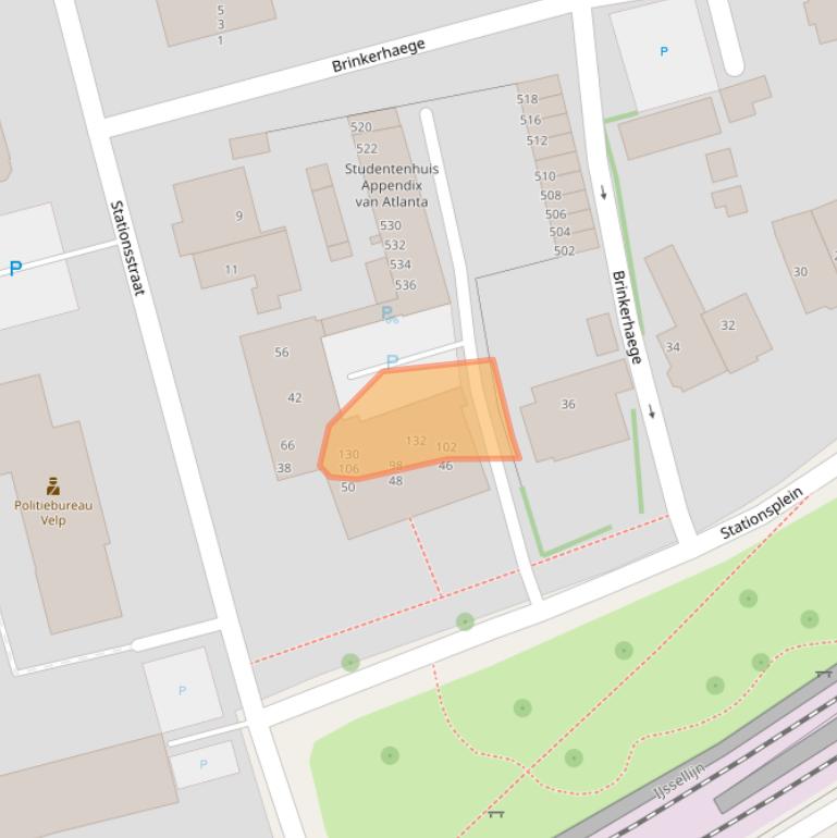 Kaart van postcodegebied 6881WE.