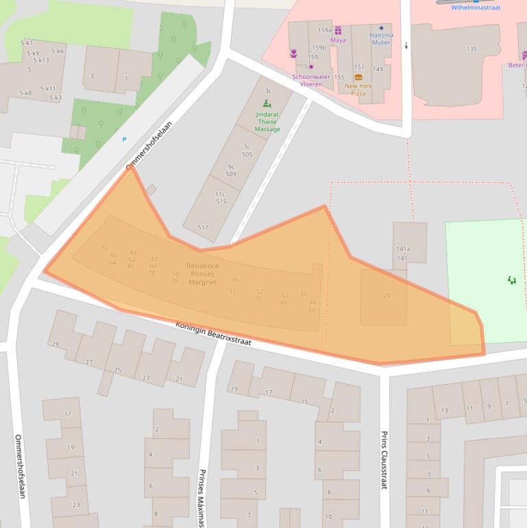 Kaart van postcodegebied 6881XD.