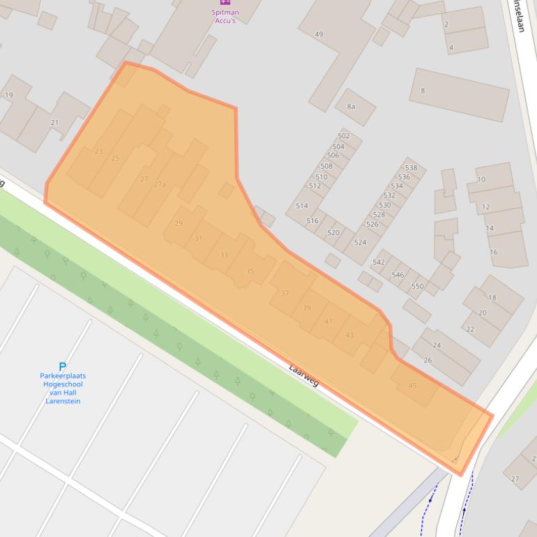 Kaart van postcodegebied 6882AB.