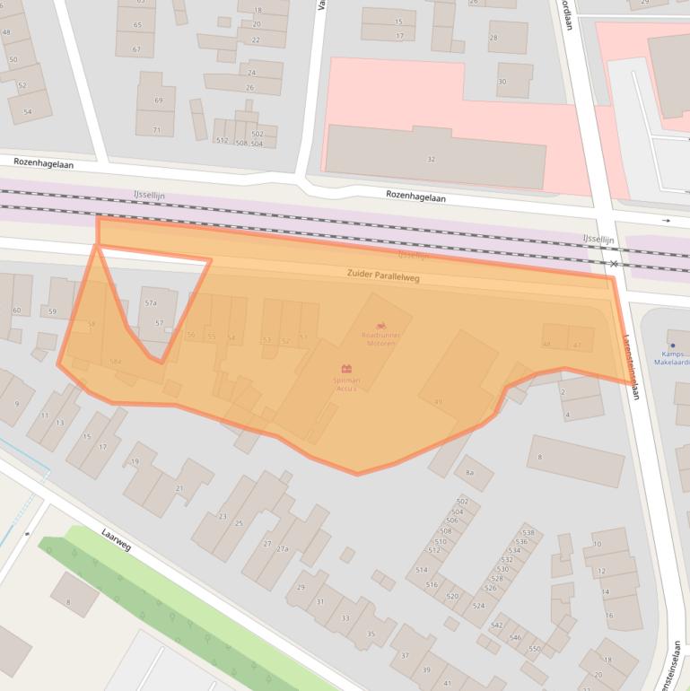 Kaart van postcodegebied 6882AH.