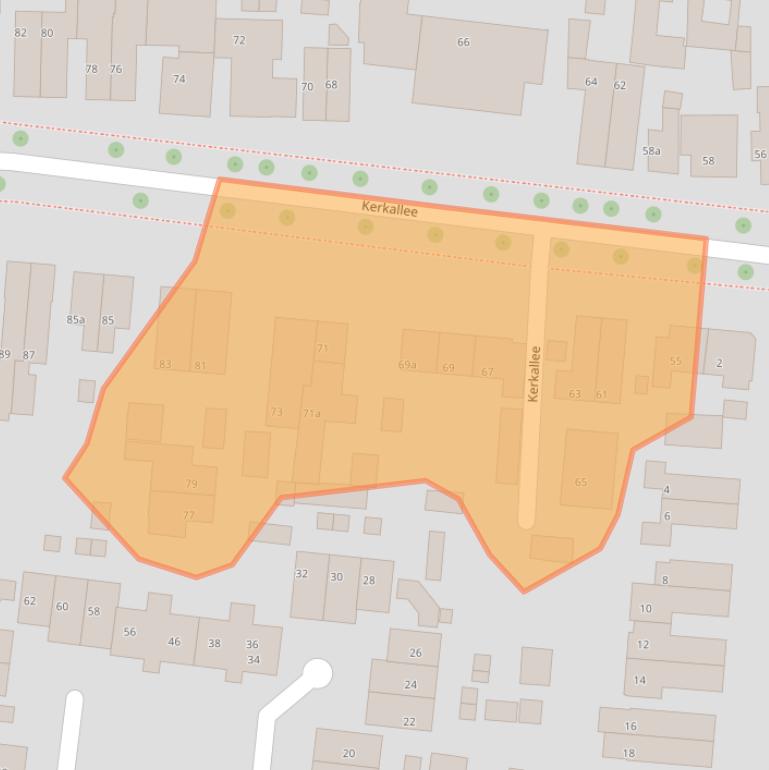 Kaart van postcodegebied 6882AN.
