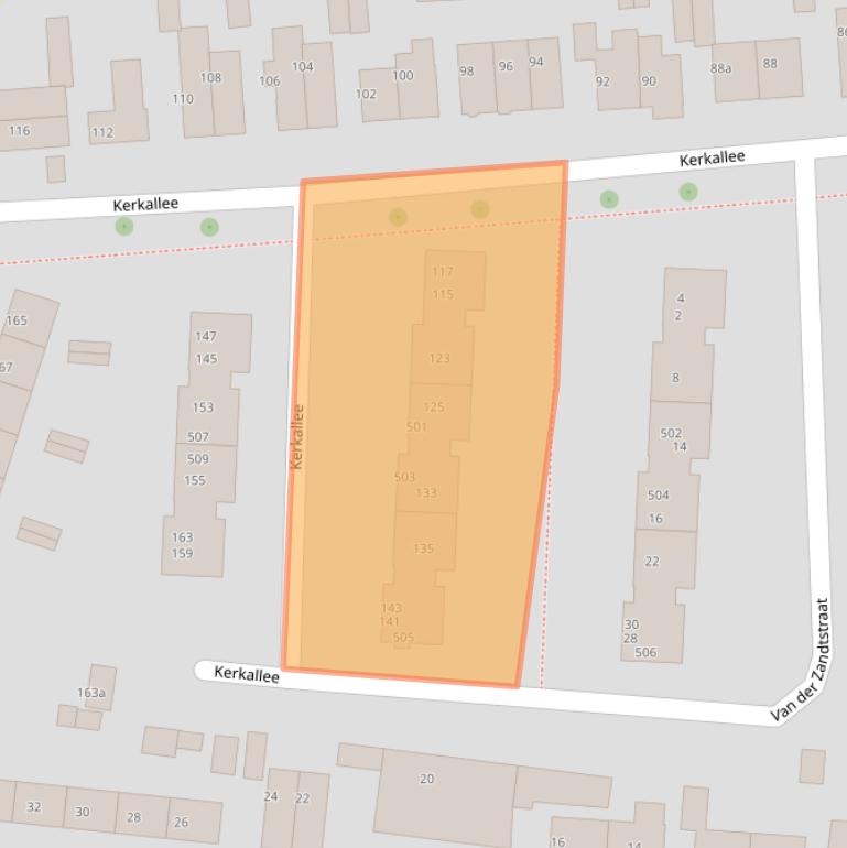 Kaart van postcodegebied 6882AR.