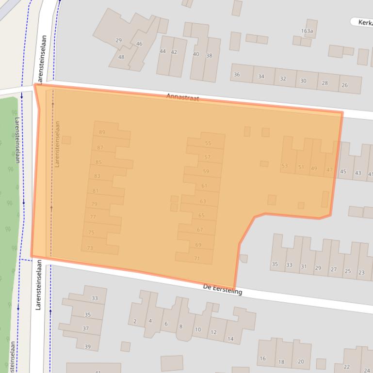 Kaart van postcodegebied 6882BB.