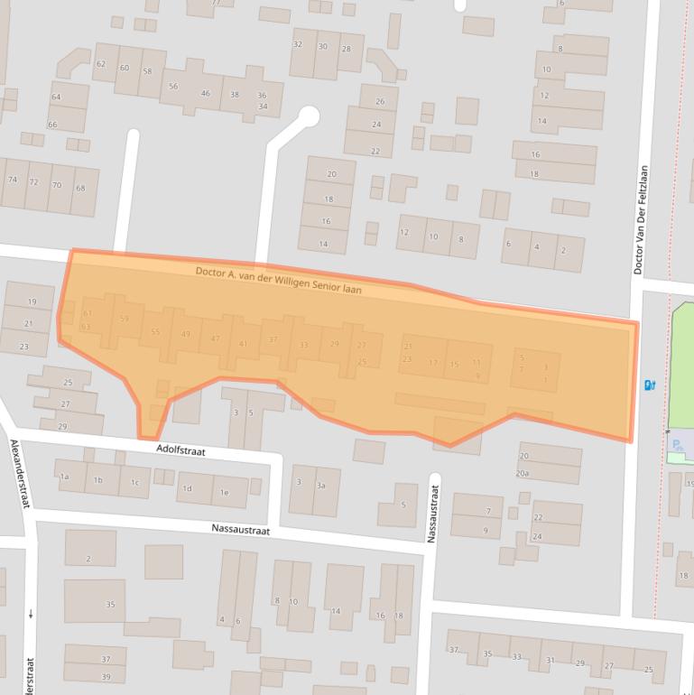 Kaart van postcodegebied 6882BJ.
