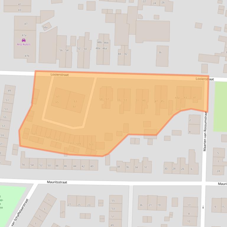 Kaart van postcodegebied 6882BX.