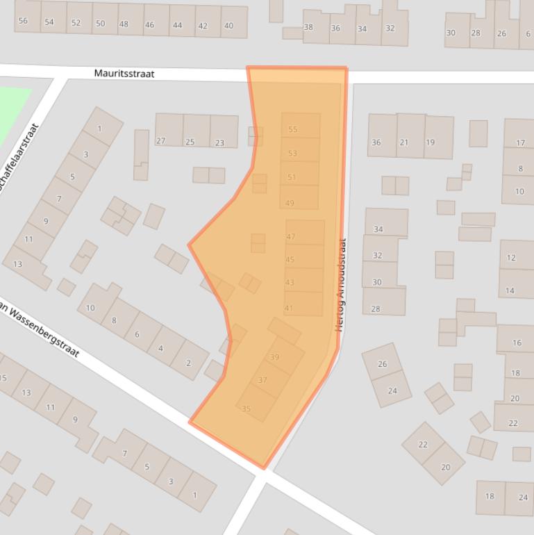 Kaart van postcodegebied 6882CM.