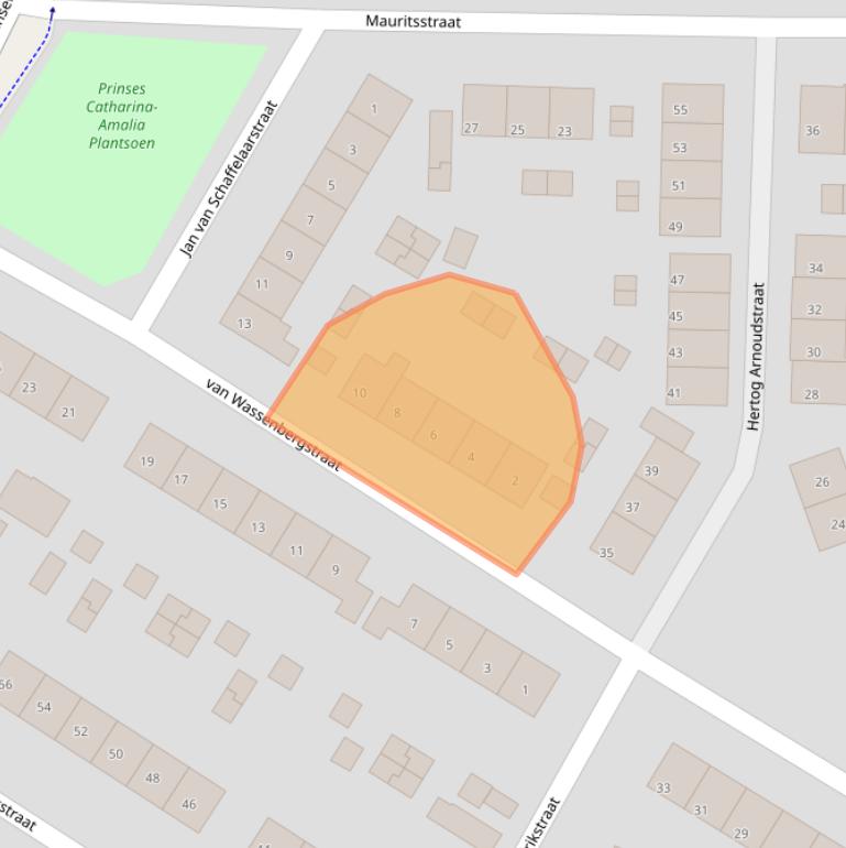 Kaart van postcodegebied 6882CR.