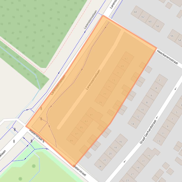 Kaart van postcodegebied 6882CX.