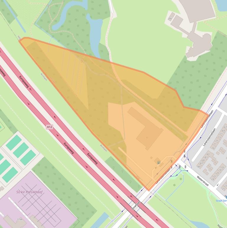 Kaart van postcodegebied 6882CZ.