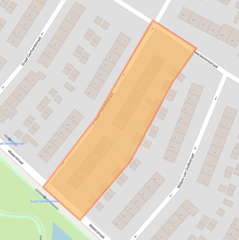 Kaart van postcodegebied 6882DH.