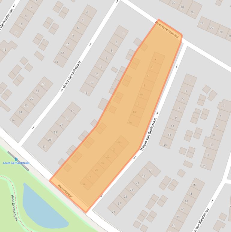 Kaart van postcodegebied 6882DL.