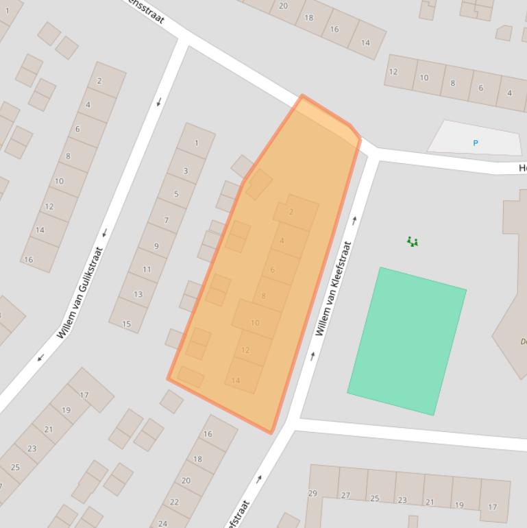 Kaart van postcodegebied 6882DM.