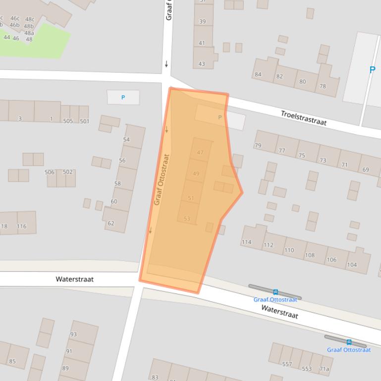 Kaart van postcodegebied 6882DV.