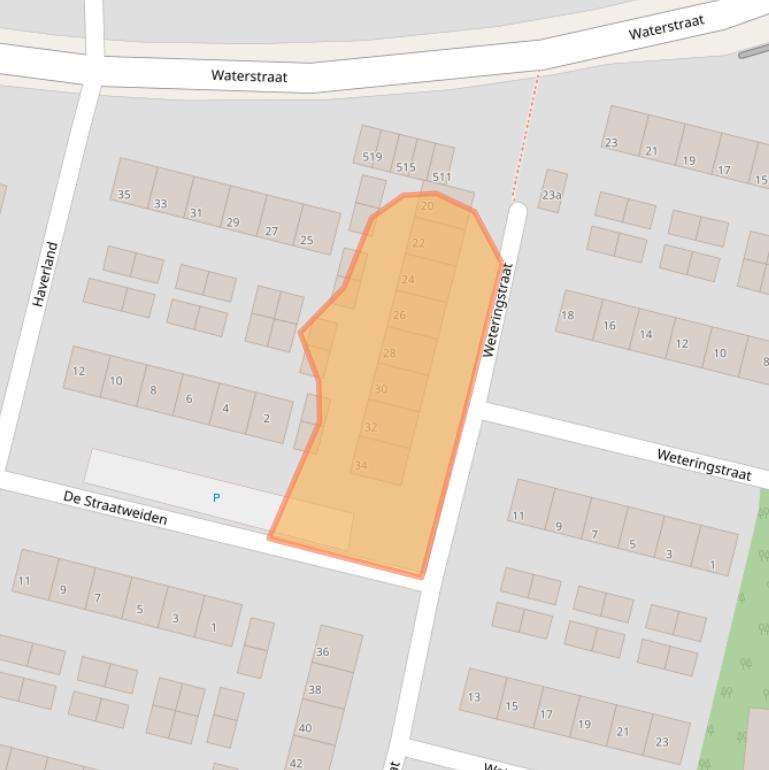 Kaart van postcodegebied 6882ER.