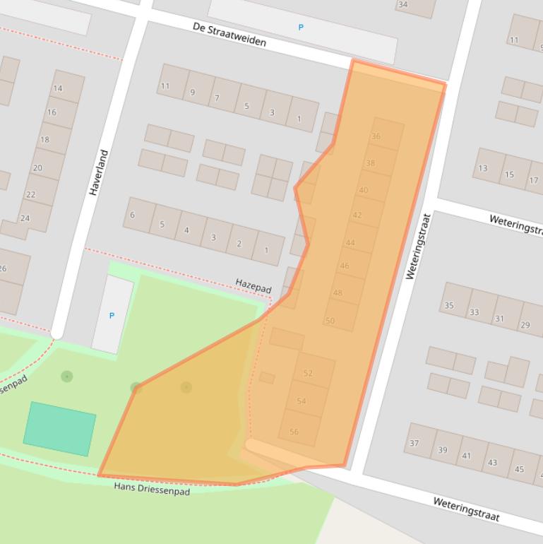 Kaart van postcodegebied 6882ES.