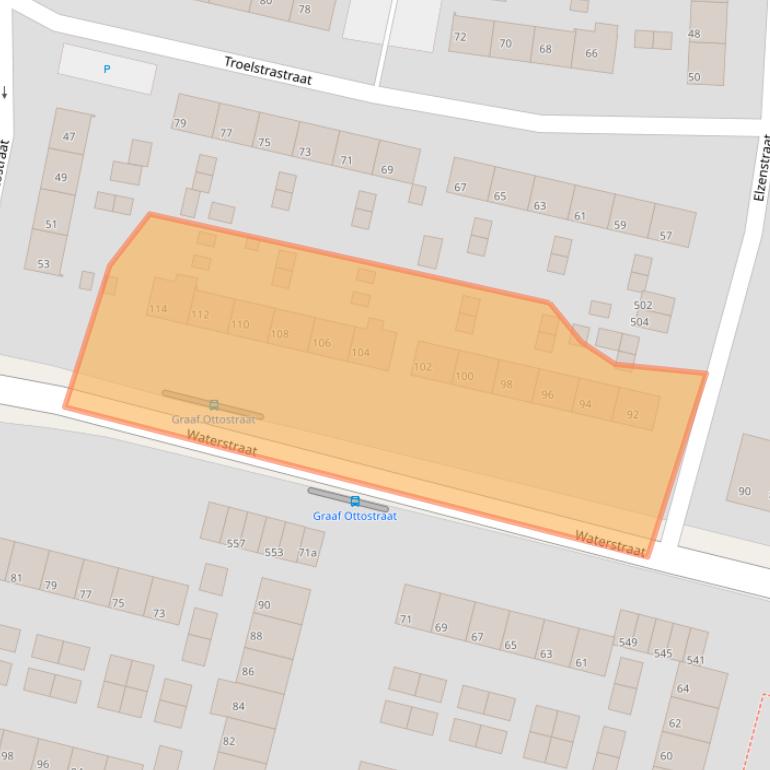 Kaart van postcodegebied 6882GH.