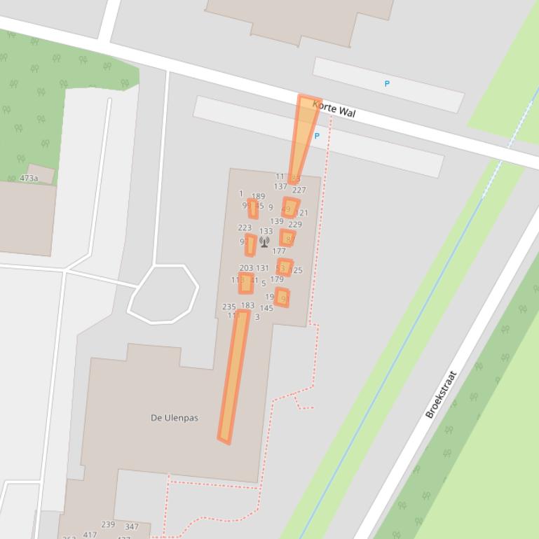 Kaart van postcodegebied 6882GM.