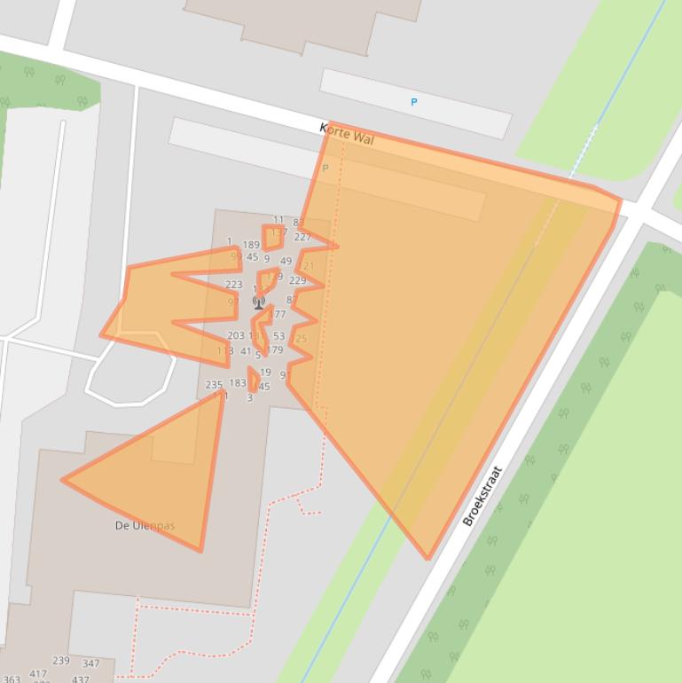 Kaart van postcodegebied 6882GN.