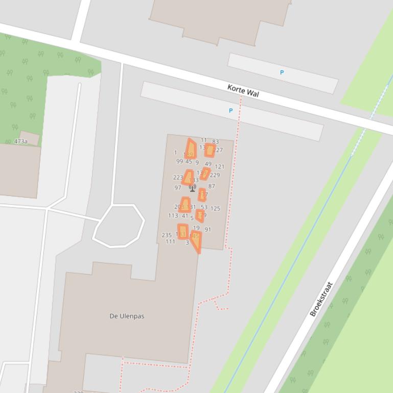 Kaart van postcodegebied 6882GP.