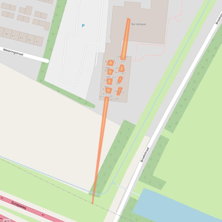 Kaart van postcodegebied 6882GT.