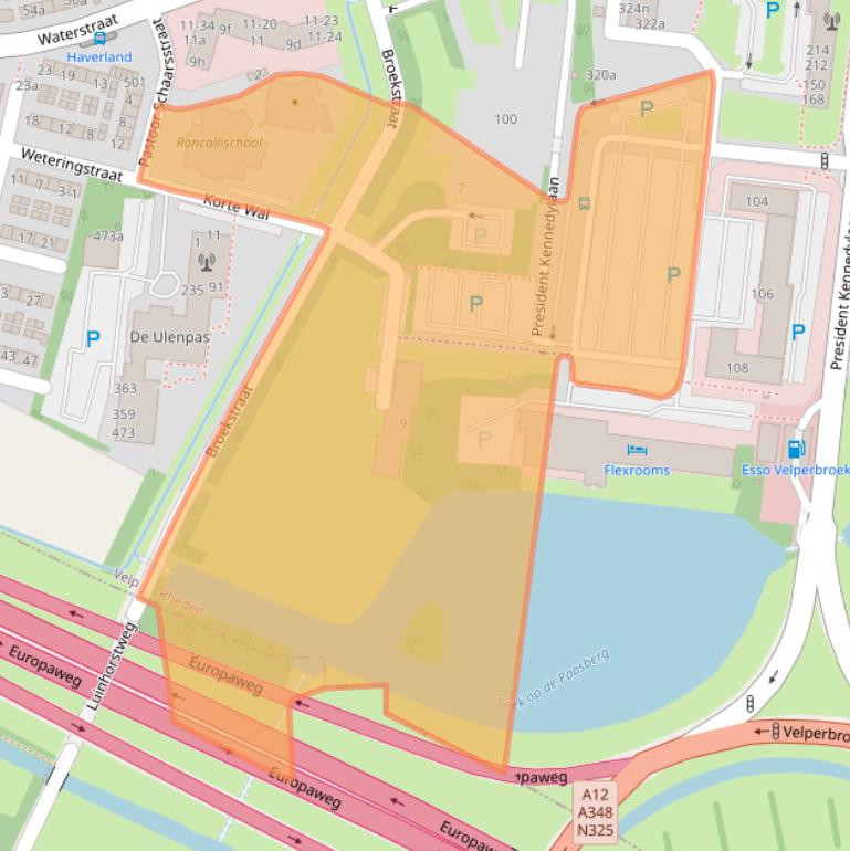 Kaart van postcodegebied 6882GZ.