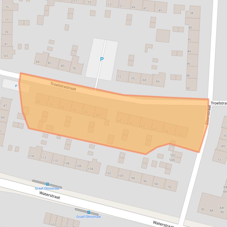 Kaart van postcodegebied 6882HC.