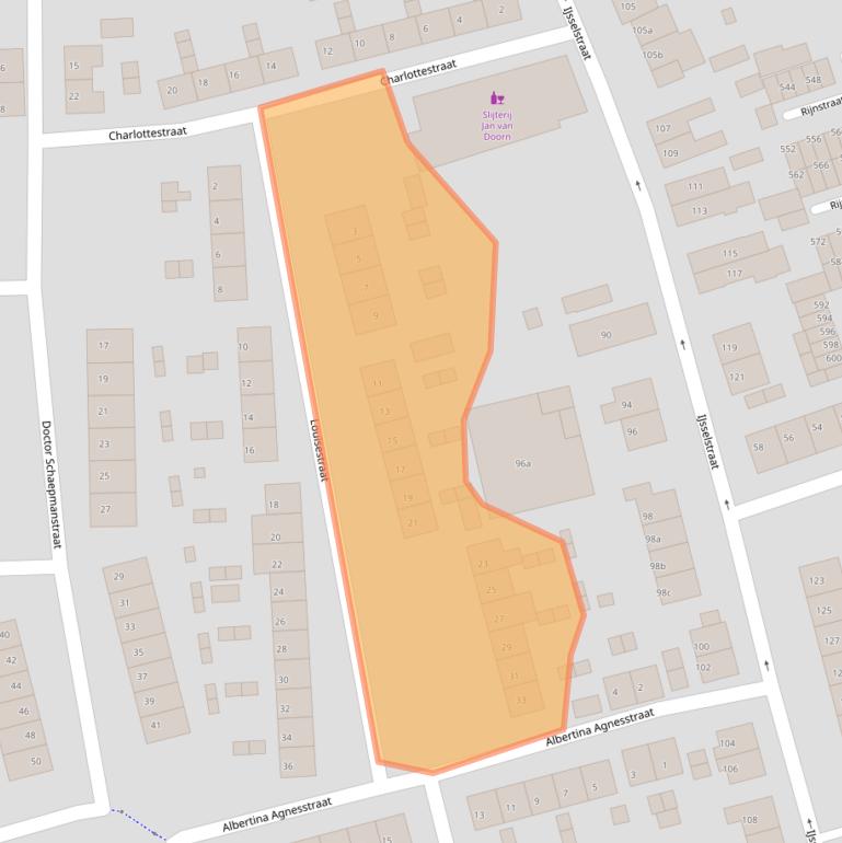 Kaart van postcodegebied 6882HT.