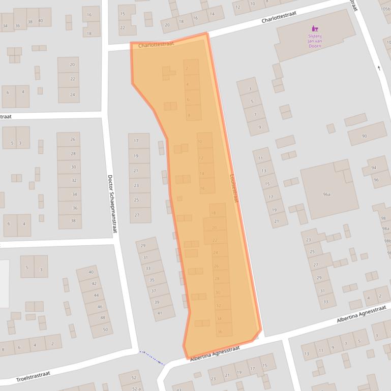 Kaart van postcodegebied 6882HV.