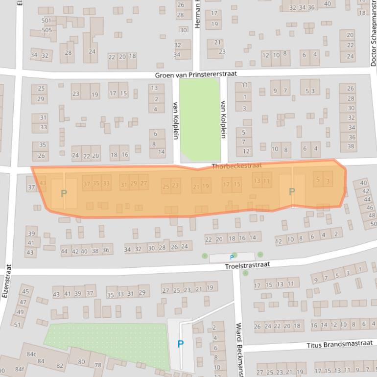 Kaart van postcodegebied 6882JA.