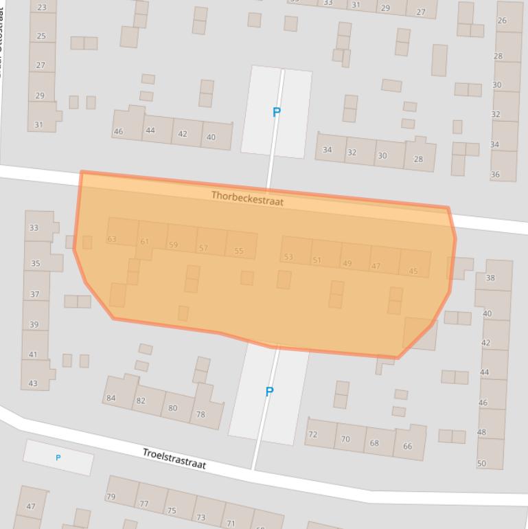 Kaart van postcodegebied 6882JB.