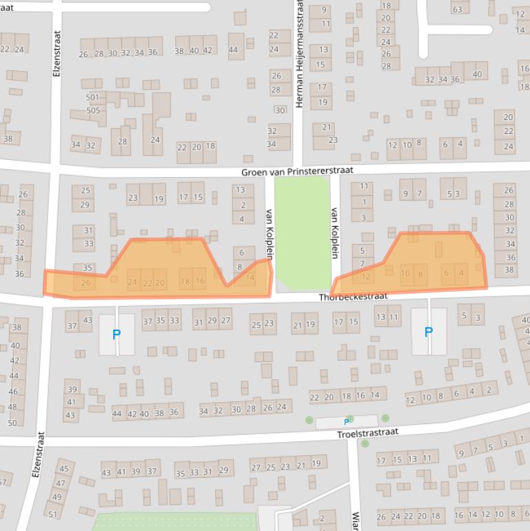 Kaart van postcodegebied 6882JC.