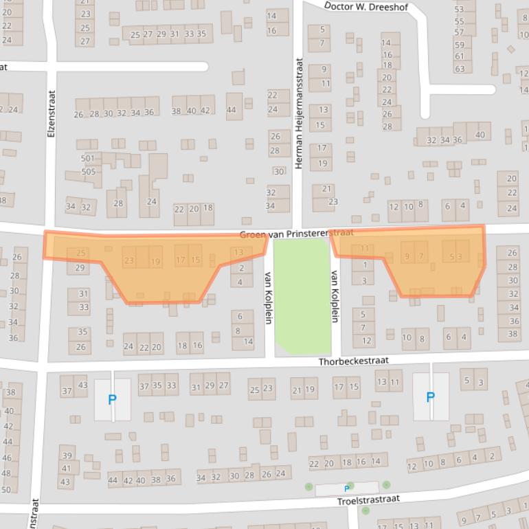 Kaart van postcodegebied 6882JG.
