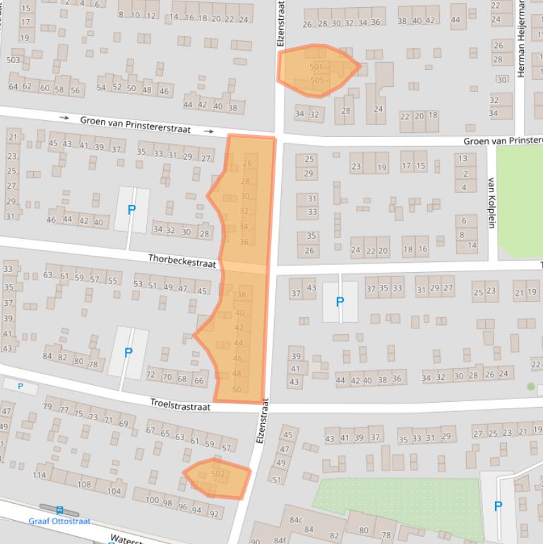 Kaart van postcodegebied 6882JW.