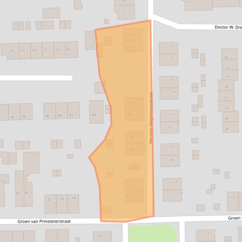 Kaart van postcodegebied 6882JZ.