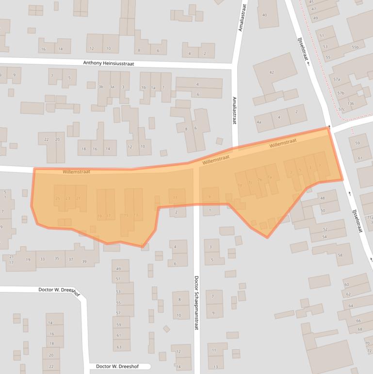 Kaart van postcodegebied 6882KA.