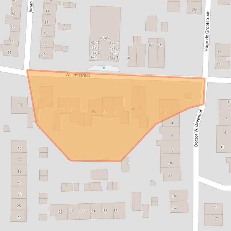 Kaart van postcodegebied 6882KB.