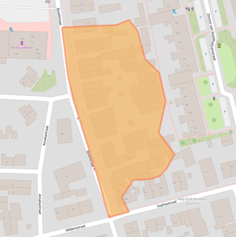 Kaart van postcodegebied 6882LB.