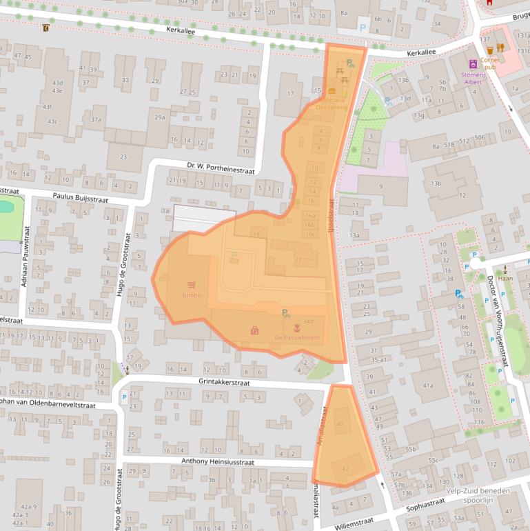 Kaart van postcodegebied 6882LG.