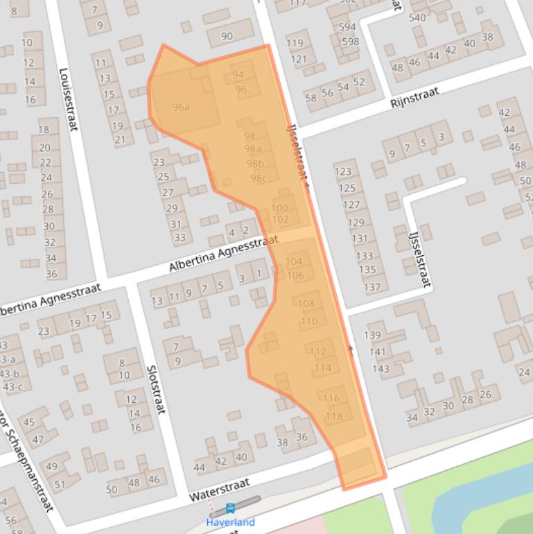 Kaart van postcodegebied 6882LJ.