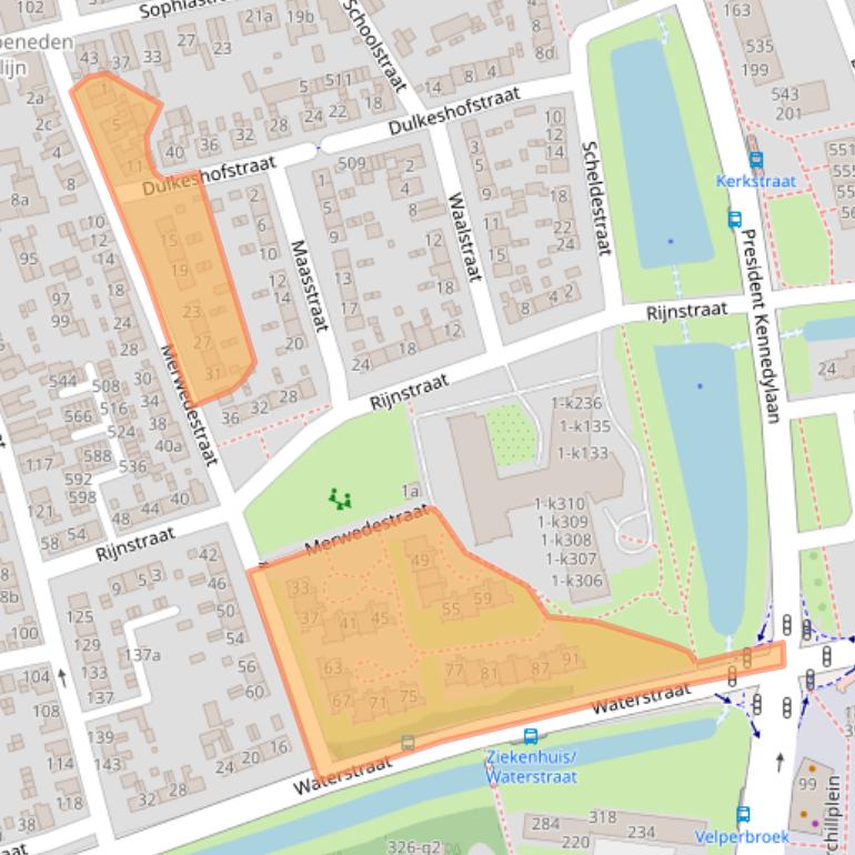 Kaart van postcodegebied 6882LK.