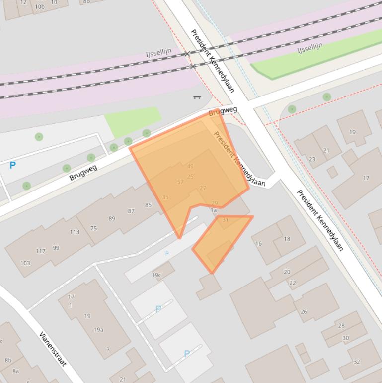 Kaart van postcodegebied 6882MC.