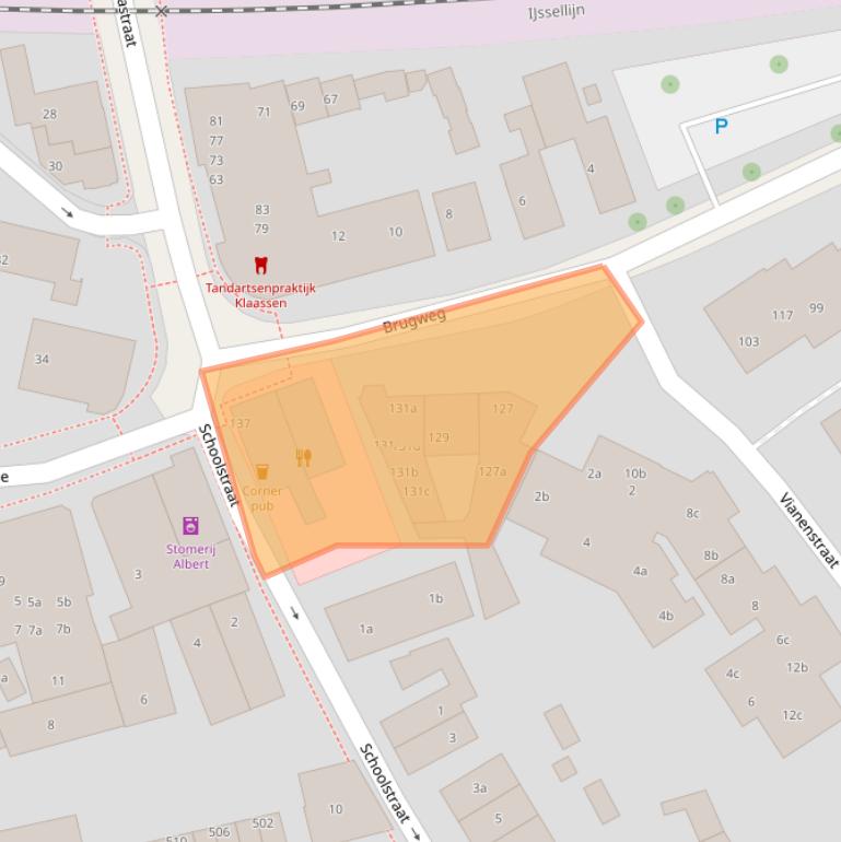 Kaart van postcodegebied 6882MG.