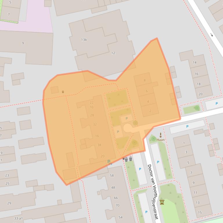 Kaart van postcodegebied 6882MV.